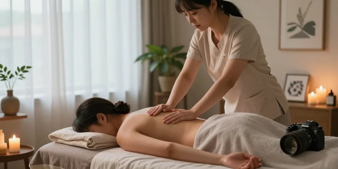 Experience a soothing 논현동출장마사지 session in a tranquil home setting.