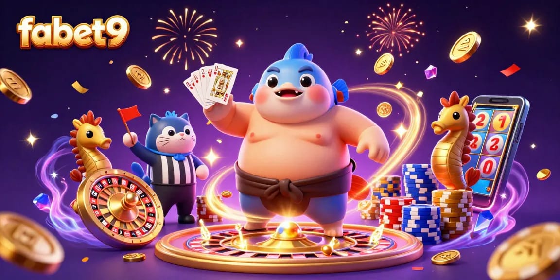 Experience fabet9 with captivating 3D casino elements and characters in an underwater scene
