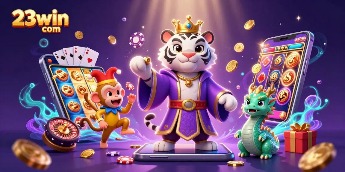 Engage with 23win com for exciting casino experiences featuring poker chips and a vibrant gaming atmosphere.